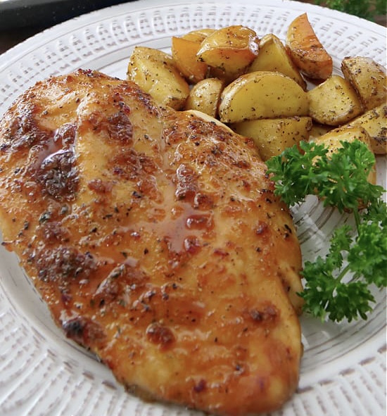 Sheet Pan Honey Glazed Chicken and&nbsp;Potatoes